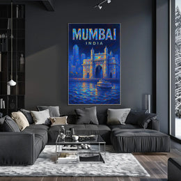 Mumbai, India Vibrant Cityscape Poster