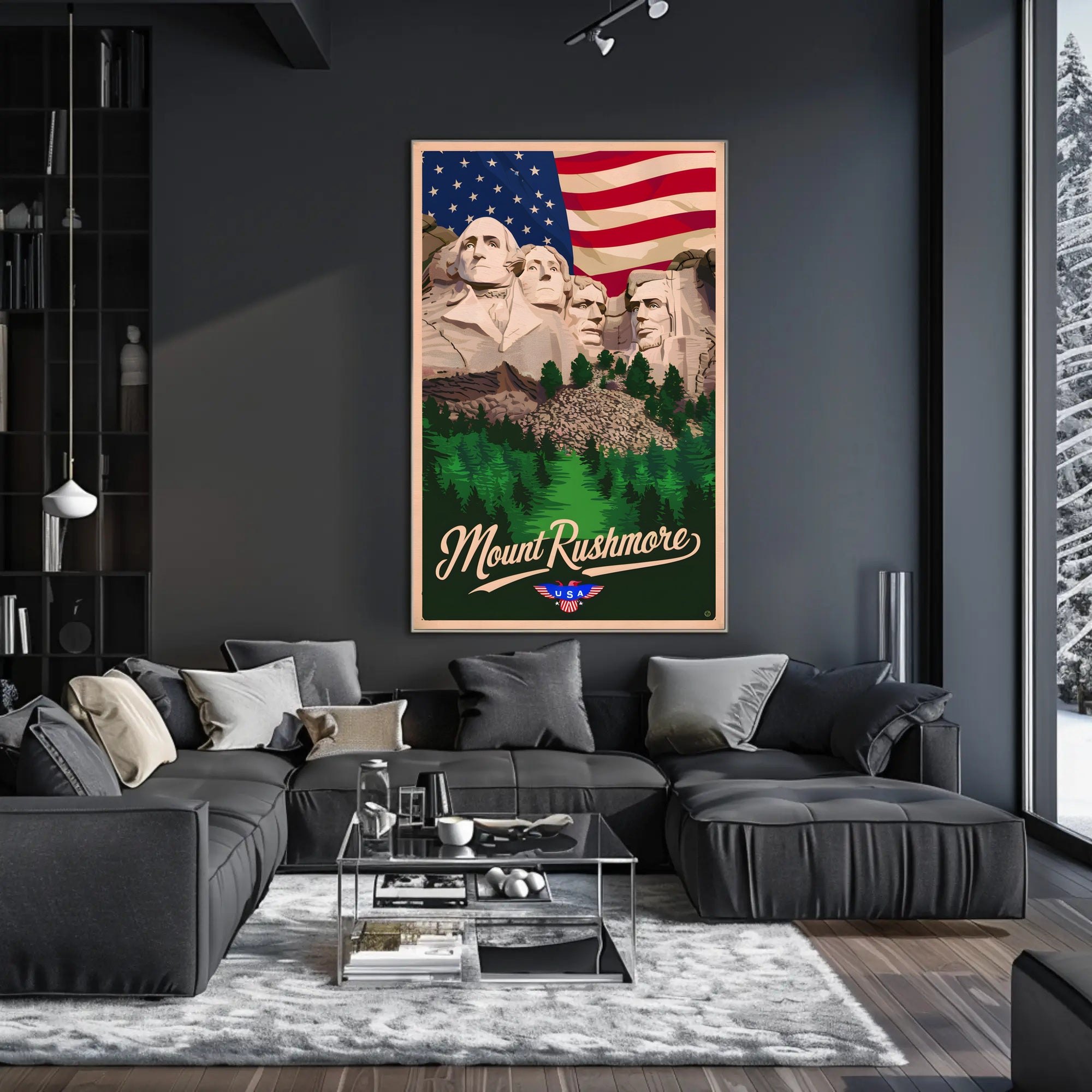 Mount Rushmore Tribute Poster