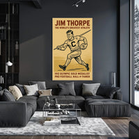 Celebrating Jim Thorpe Legendary Athlete Poster