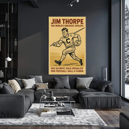 Celebrating Jim Thorpe Legendary Athlete Poster