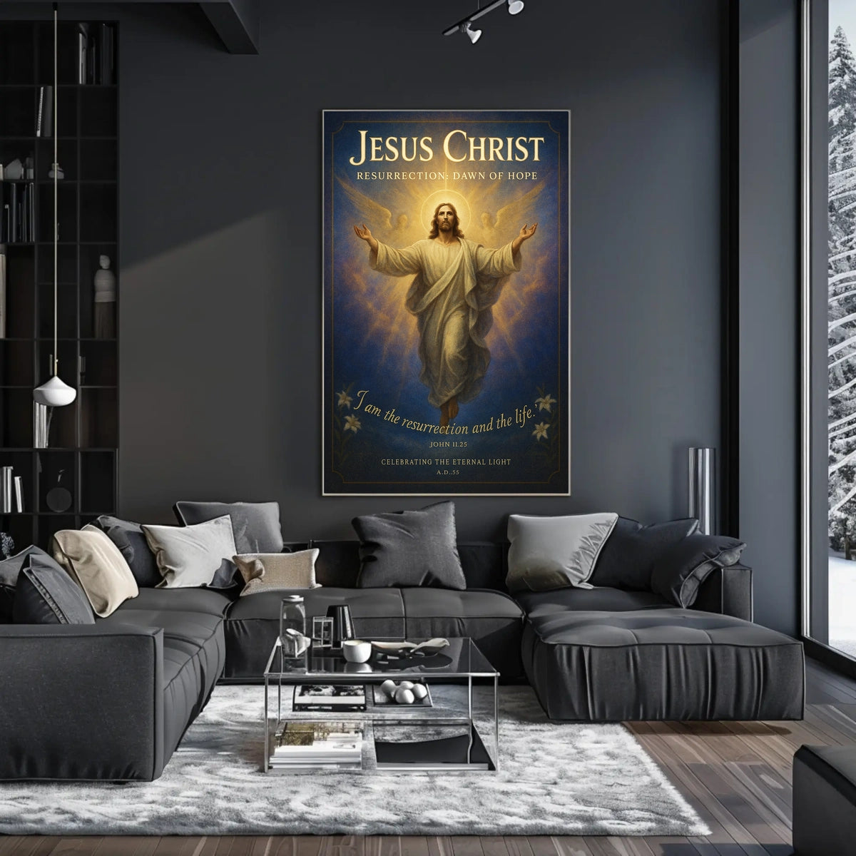 Jesus Christ Resurrection Dawn of Hope Poster