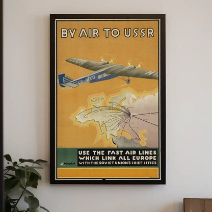 USSR Air Travel Poster
