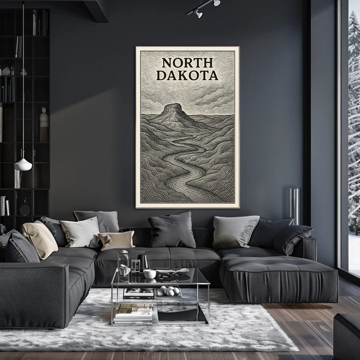 North Dakota Landscape Poster