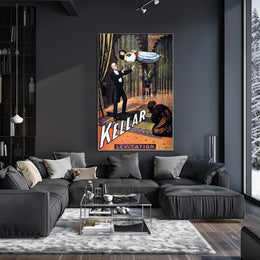 Kellar Magical Levitation Vintage Illusion Cultural Poster