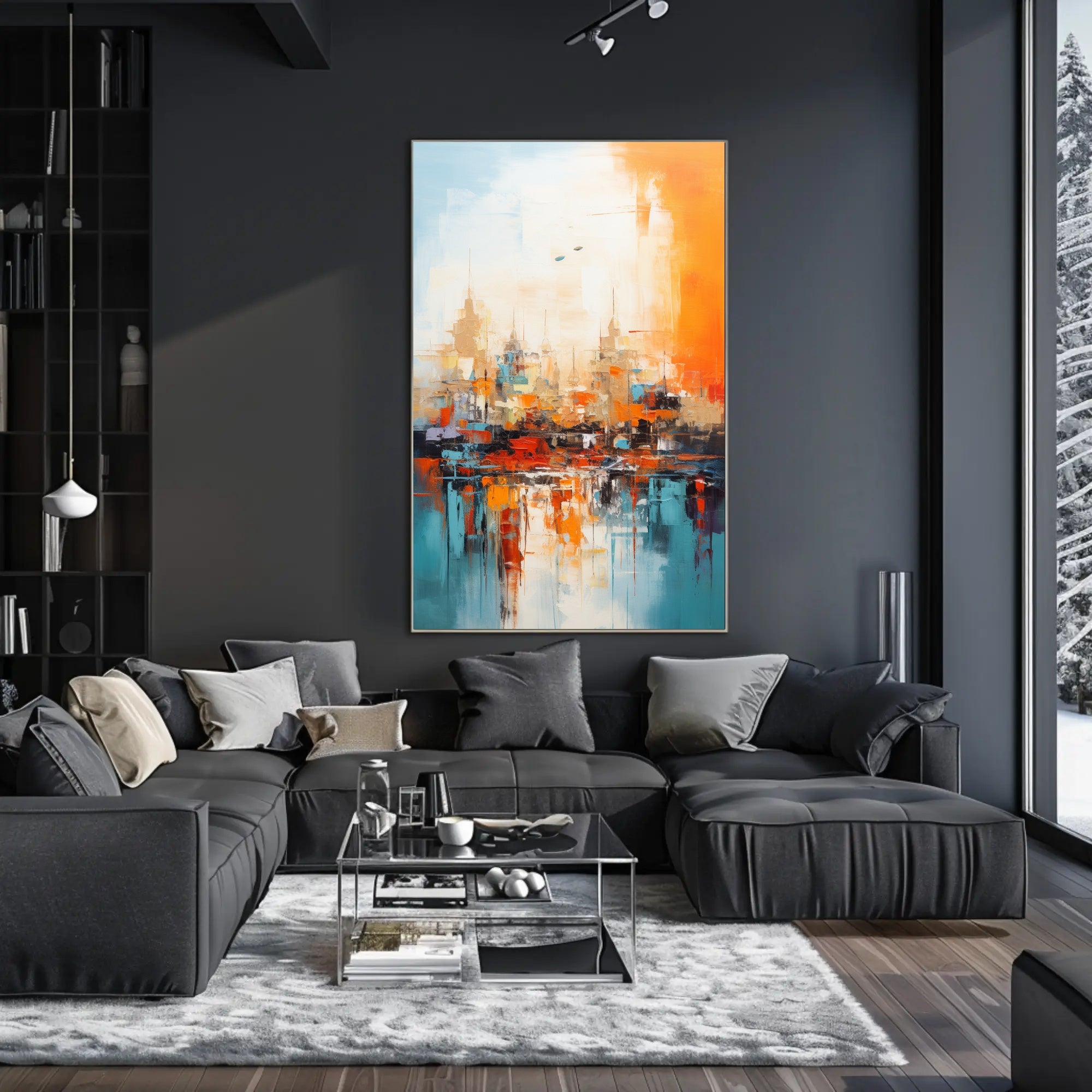 Abstract Cityscape Abstract Poster