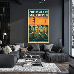 Christmas In San Francisco Poster