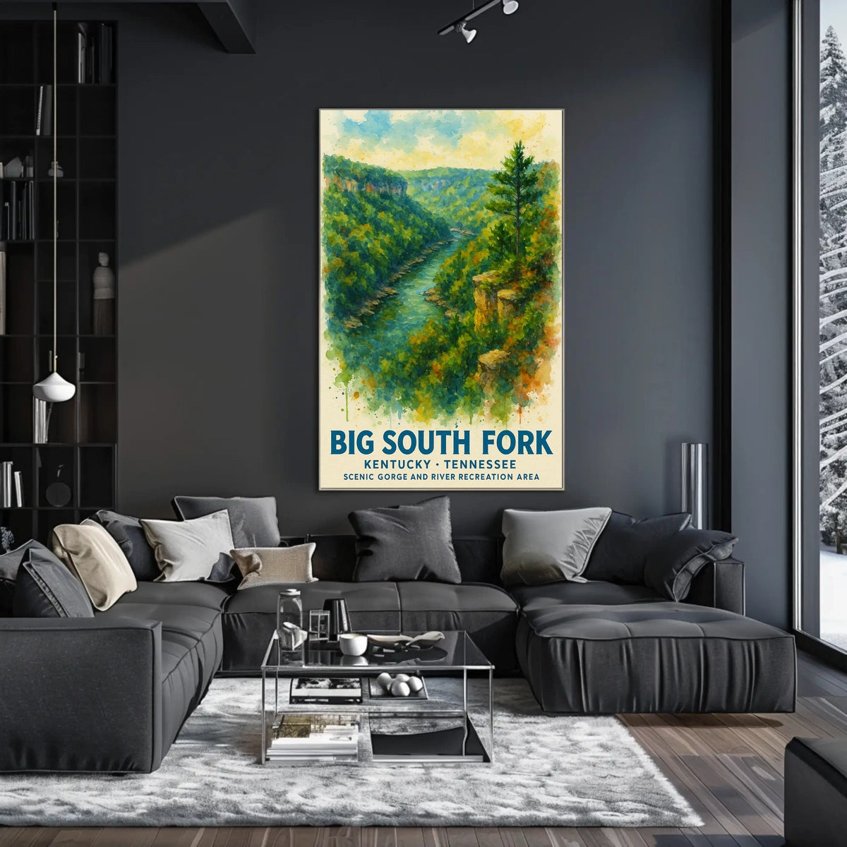 Big South Fork Watercolor National Park Poster