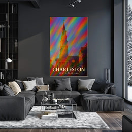 Charleston Travel Digital Painting Wanderlust Poster