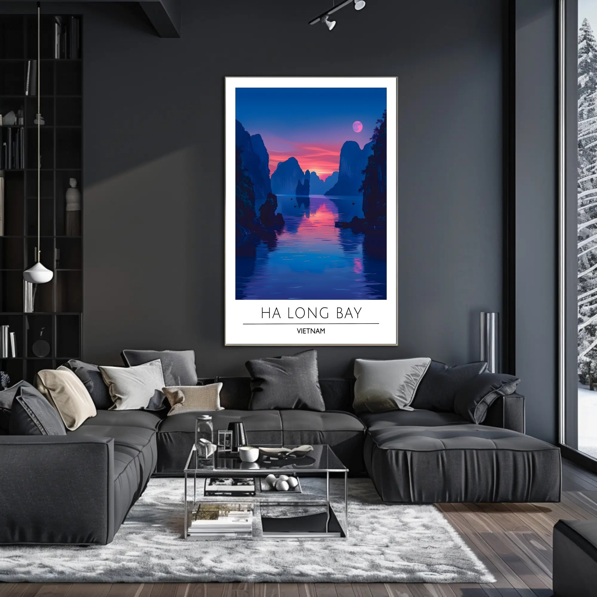 Scenic Ha Long Bay Travel Poster