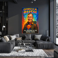 George H. W. Bush 41st President Poster PosterGoat