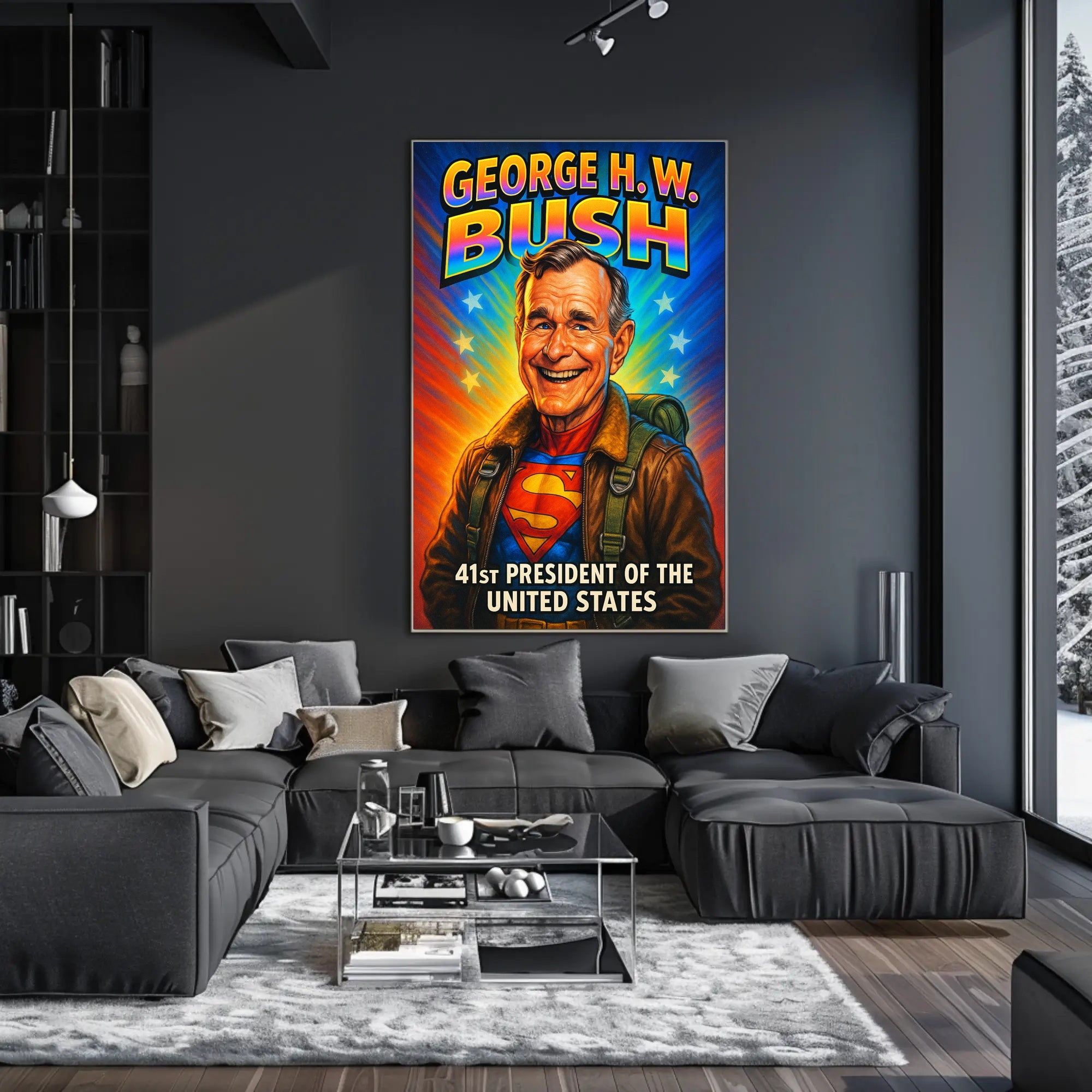 George H. W. Bush 41st President Poster PosterGoat