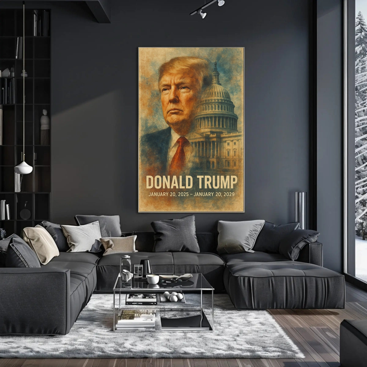 Trump Guardians Republic Patriotic Oil Painting Poster