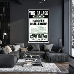 Hardeen Challenge Palace Theatre Bath Historical Poster