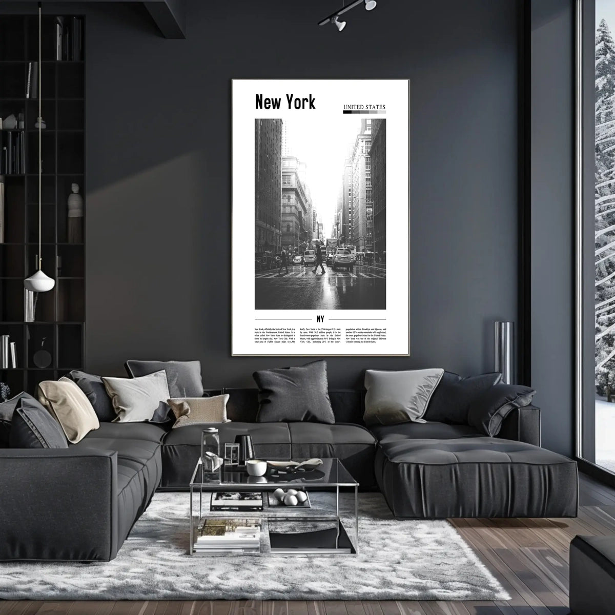 New York City Urban Architecture Poster Modern Wall Art