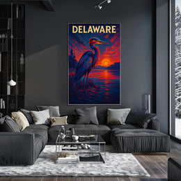 Delaware Sunset Poster