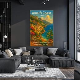 Breathtaking Beauty Carved by the Sea Poster