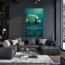 Discover the Charm of Emperor Angelfish Poster