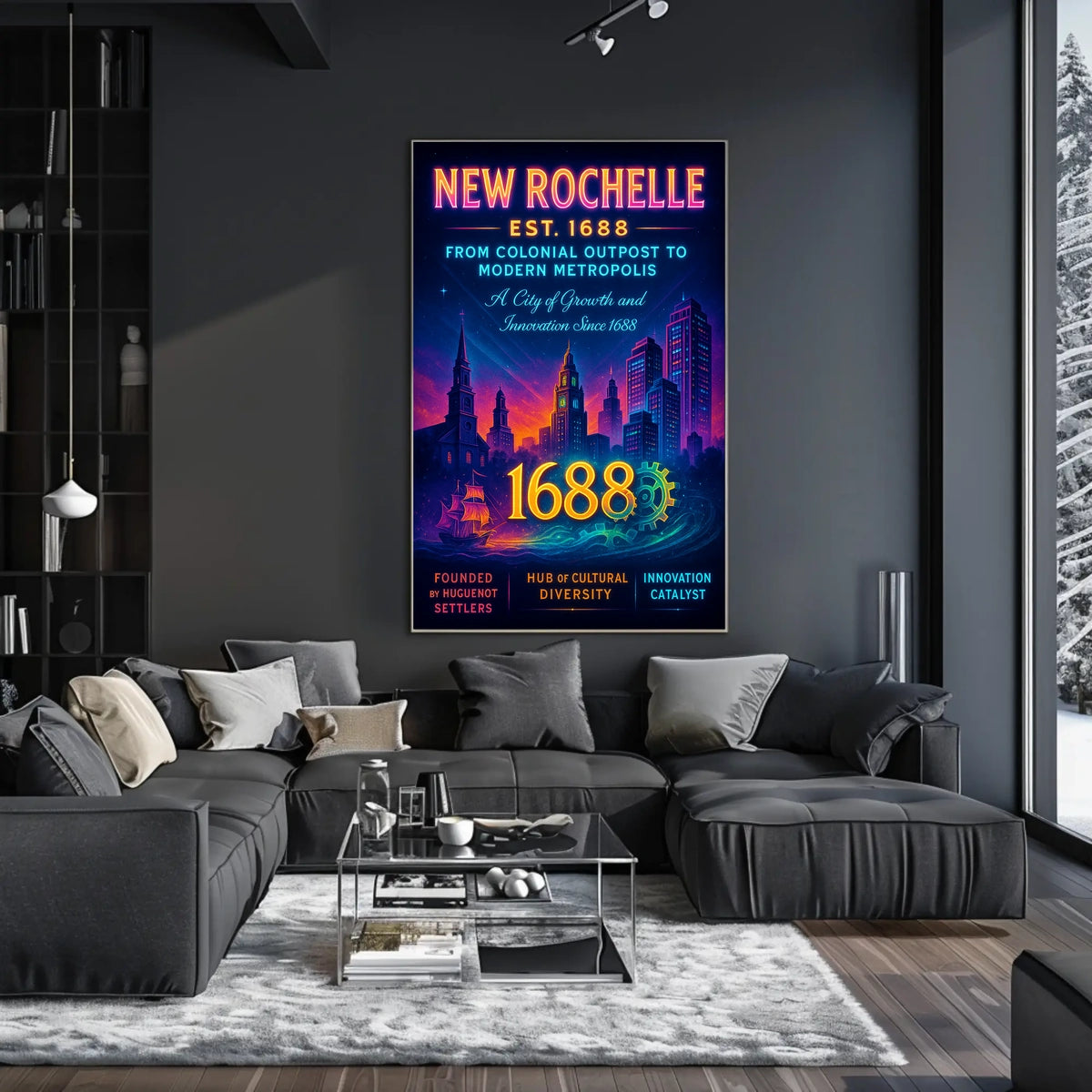 New Rochelle From Colonial Outpost to Modern Metropolis Poster