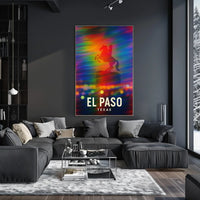 El Paso Texas Scenic Travel Photography Poster