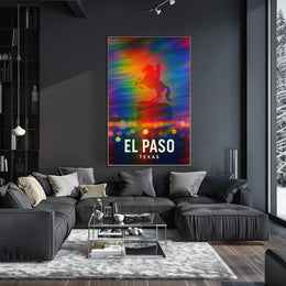 El Paso Texas Scenic Travel Photography Poster