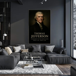 Thomas Jefferson Third President Poster Wall Art Decor