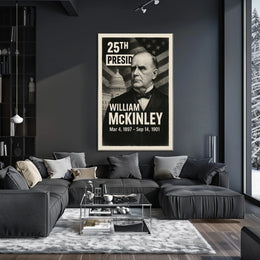 William McKinley 25th President of the United States Digital Montaje Poster