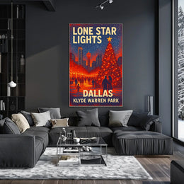 Lone Star Lights At Klyde Warren Park Poster