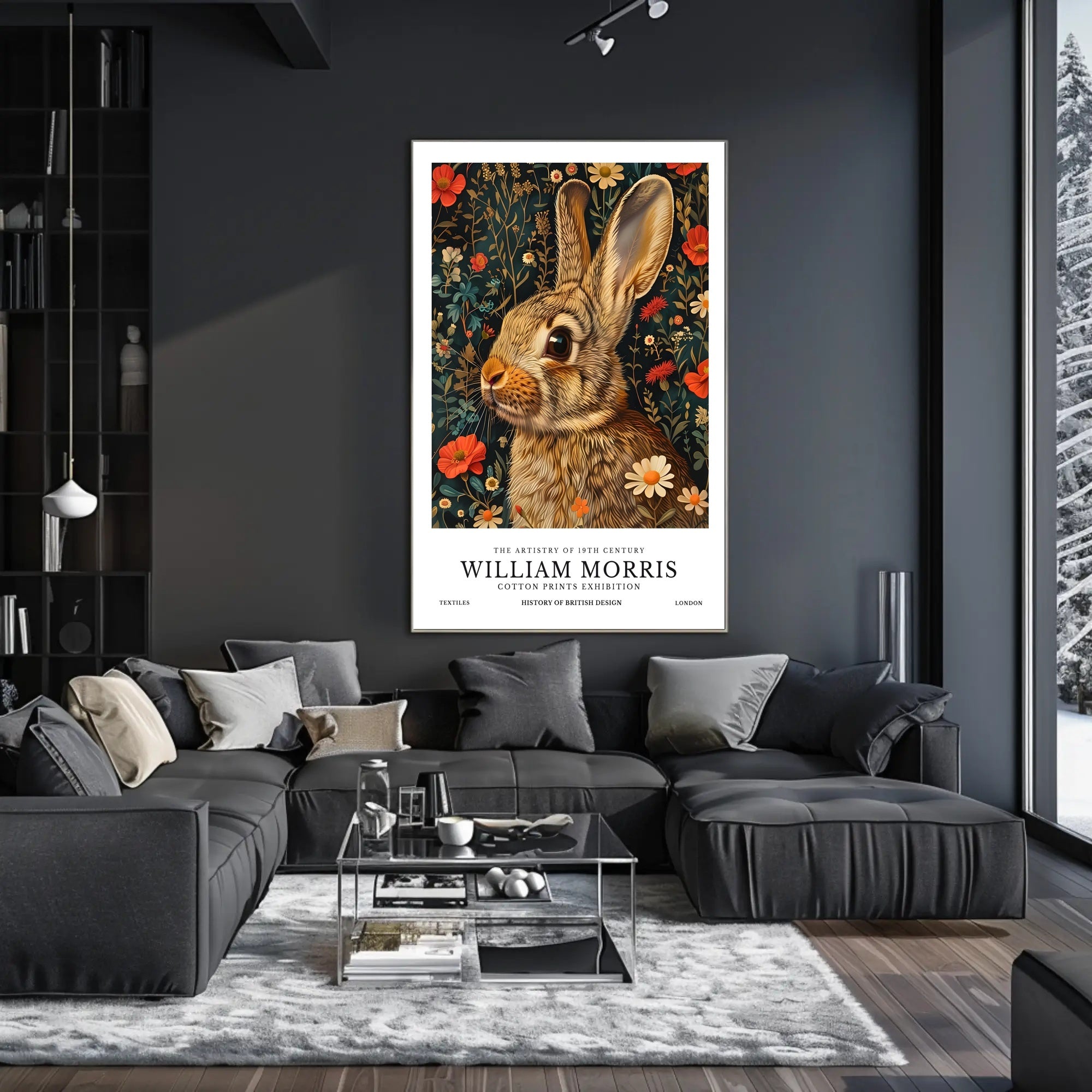 William Morris Cotton Prints Exhibition Cultural or Heritage Poster