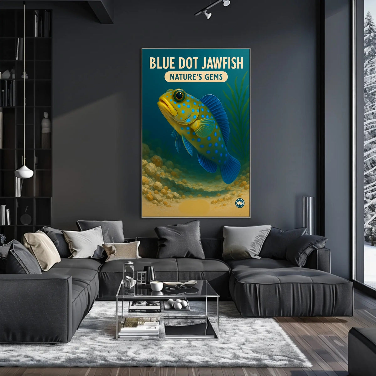 Blue Dot Jawfish NatureS Gems Poster