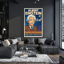 Einstein Relativity Vintage Science Decor Poster