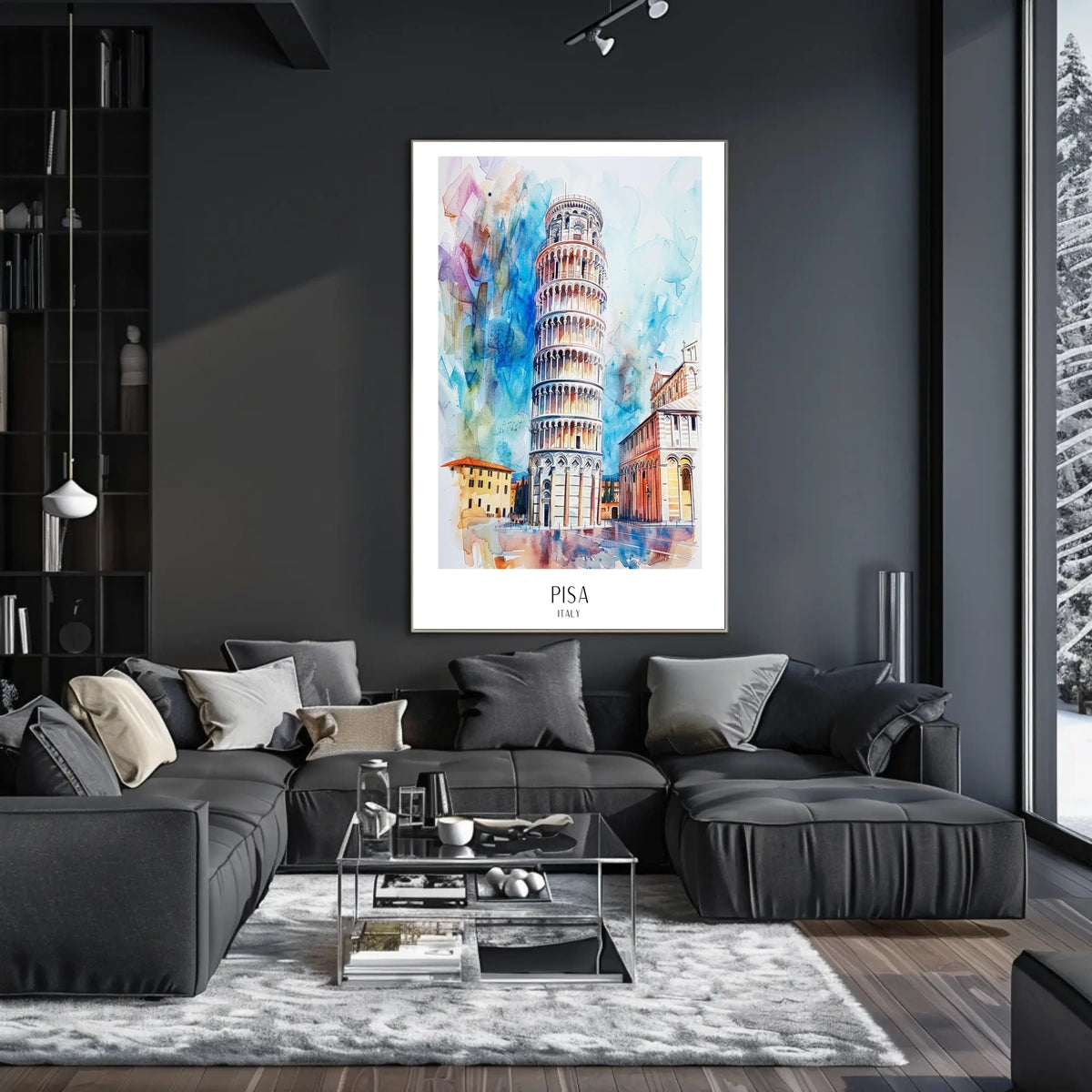 Leaning Tower of Pisa Poster
