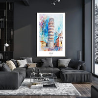 Leaning Tower of Pisa Poster