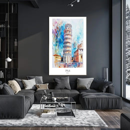 Leaning Tower of Pisa Poster