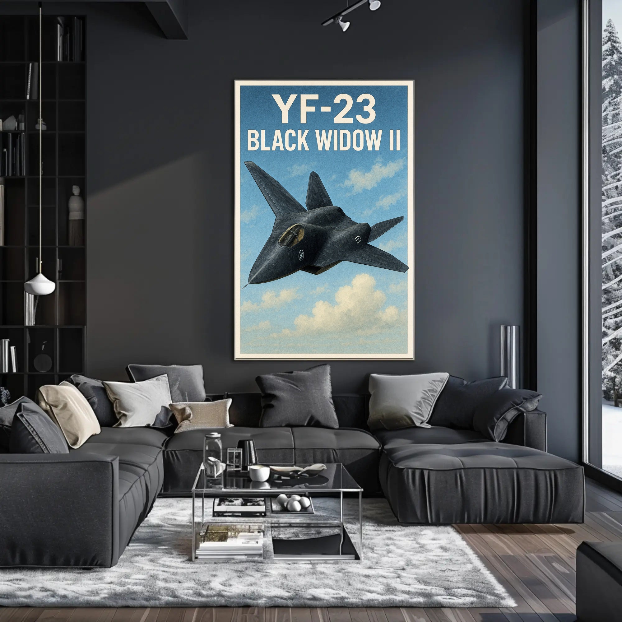 YF-23 Black Widow II Poster PosterGoat