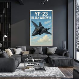 YF-23 Black Widow II Poster PosterGoat