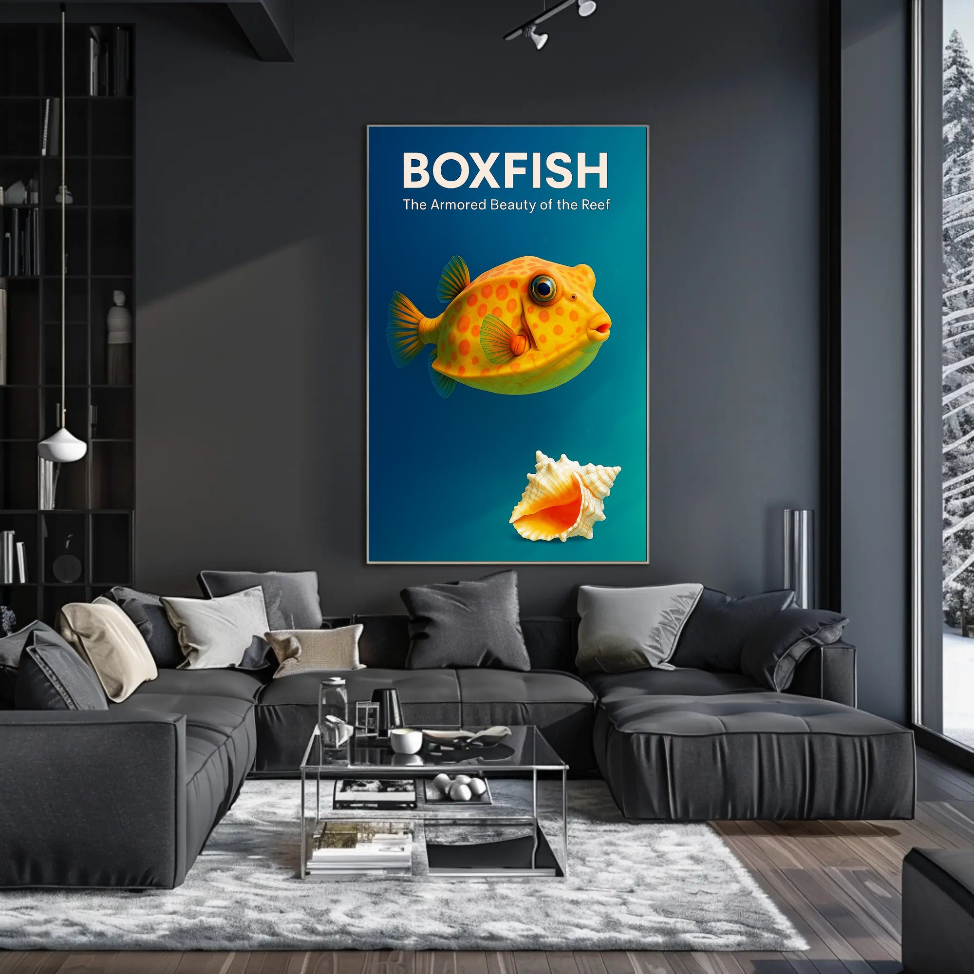 Boxfish The Armored Beauty of the Reef Poster PosterGoat