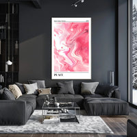 Good Vibes 2024: Serene Swirls Abstract or Artistic Poster PosterGoat