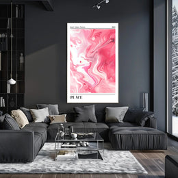 Good Vibes 2024: Serene Swirls Abstract or Artistic Poster PosterGoat