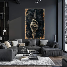 Skeletal Quill Poster