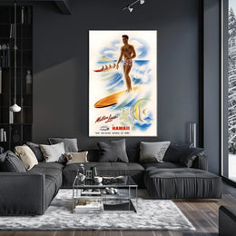 Tropical Adventure With Matson Lines Poster