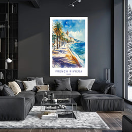French Riviera Scenic View Poster PosterGoat