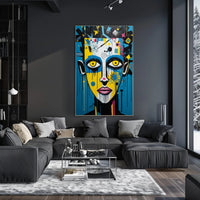Vibrant Abstract Portrait Abstract Poster
