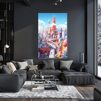 Futuristic Cityscape Poster