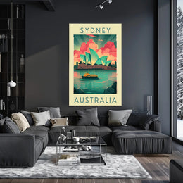 Sydney Opera House Artistic Poster - Travel Poster