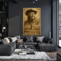 Buffalo Bill Wild West Heritage Historical Poster