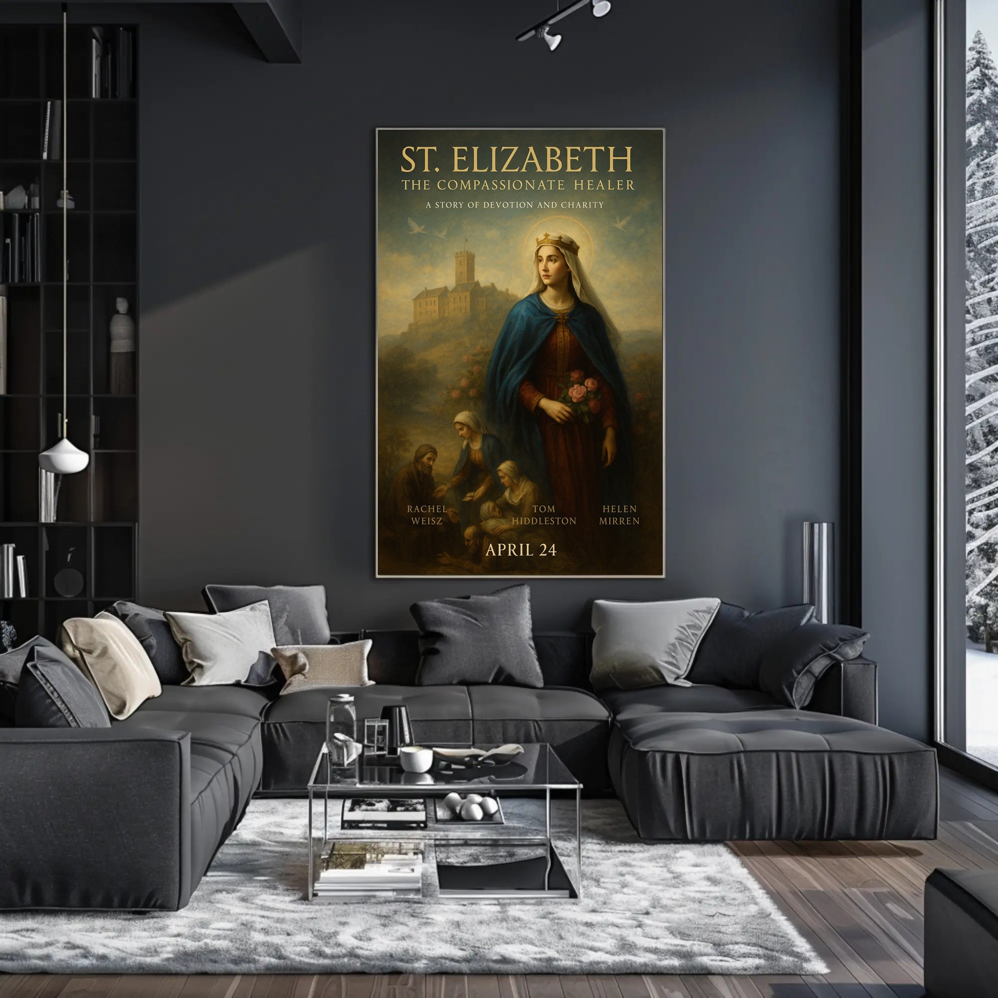 St. Elizabeth Compassionate Healer Poster
