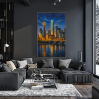 Dallas Skyline at Dusk Poster
