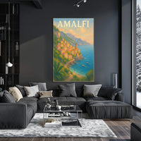 Amalfi Coast Serenity Poster Wall Art 18x24 Museum Quality