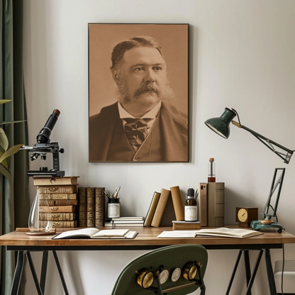 Chester A. Arthur 21st President Sepia Photo