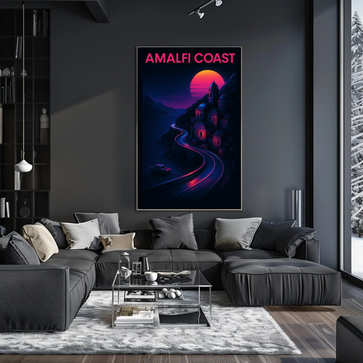Amalfi Coast Sunset Poster